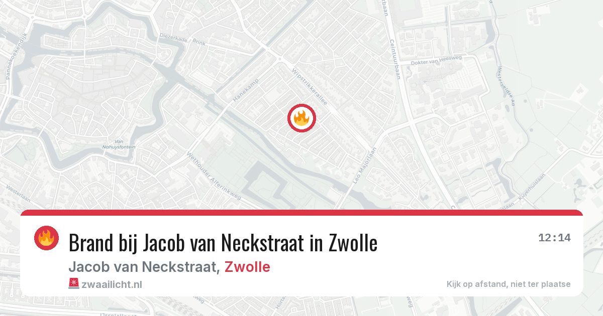 Brand bij Jacob van Neckstraat in Zwolle — 30 mei 2026
