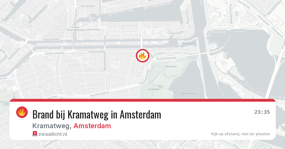 Brand bij Kramatweg in Amsterdam — 22 mei 2026
