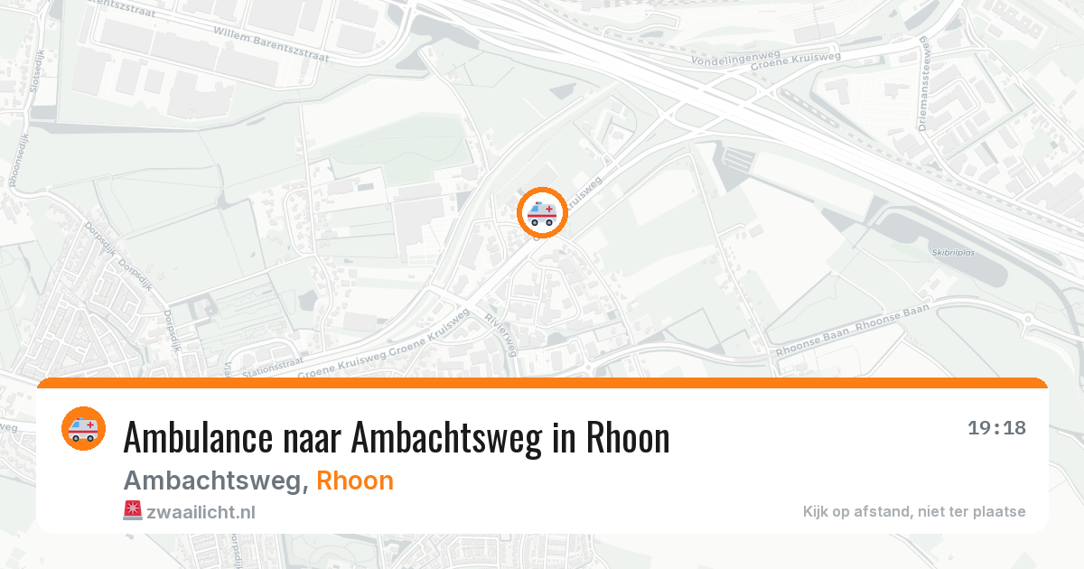Ambulance naar Ambachtsweg in Rhoon — 2 jun 2026