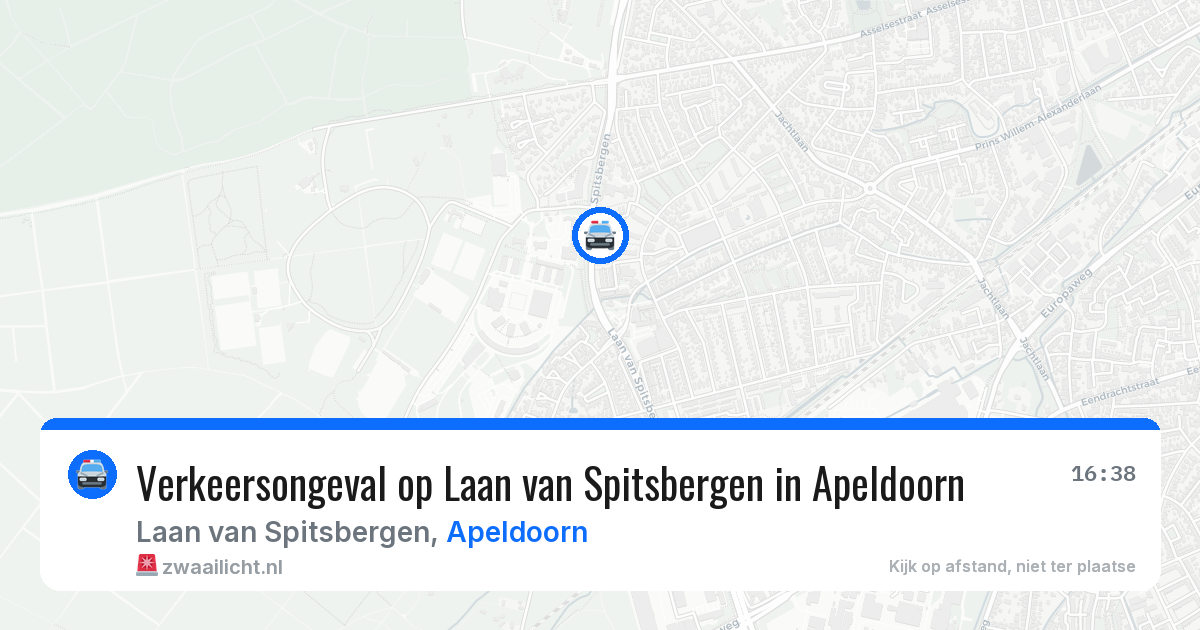 Verkeersongeval op Laan van Spitsbergen in Apeldoorn — 18 mrt 2026