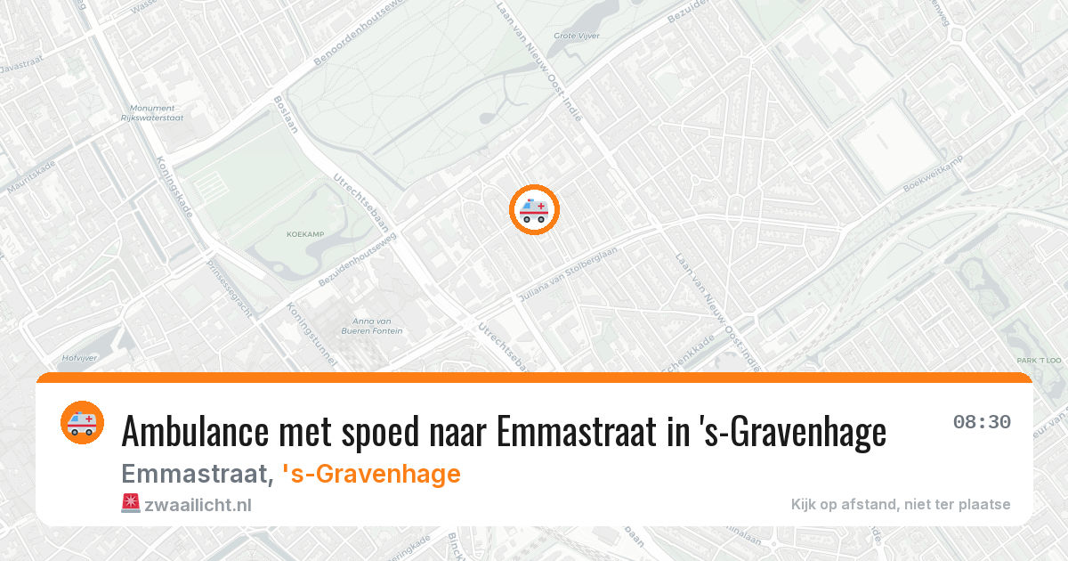 Ambulance met spoed naar Emmastraat in 's-Gravenhage — 9 apr 2026