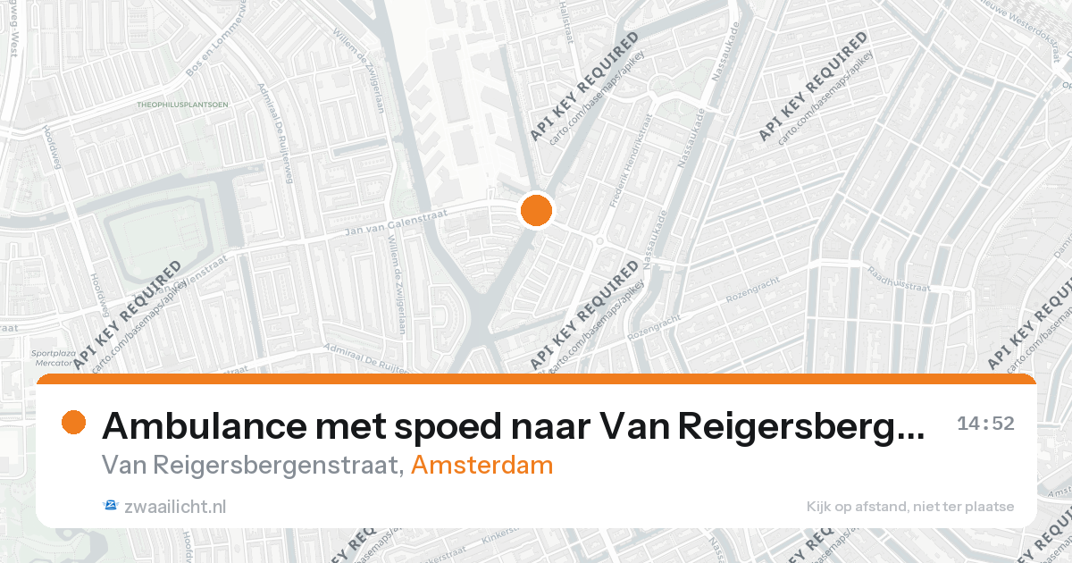 Ambulance met spoed naar Van Reigersbergenstraat in Amsterdam — 26 aug 2026