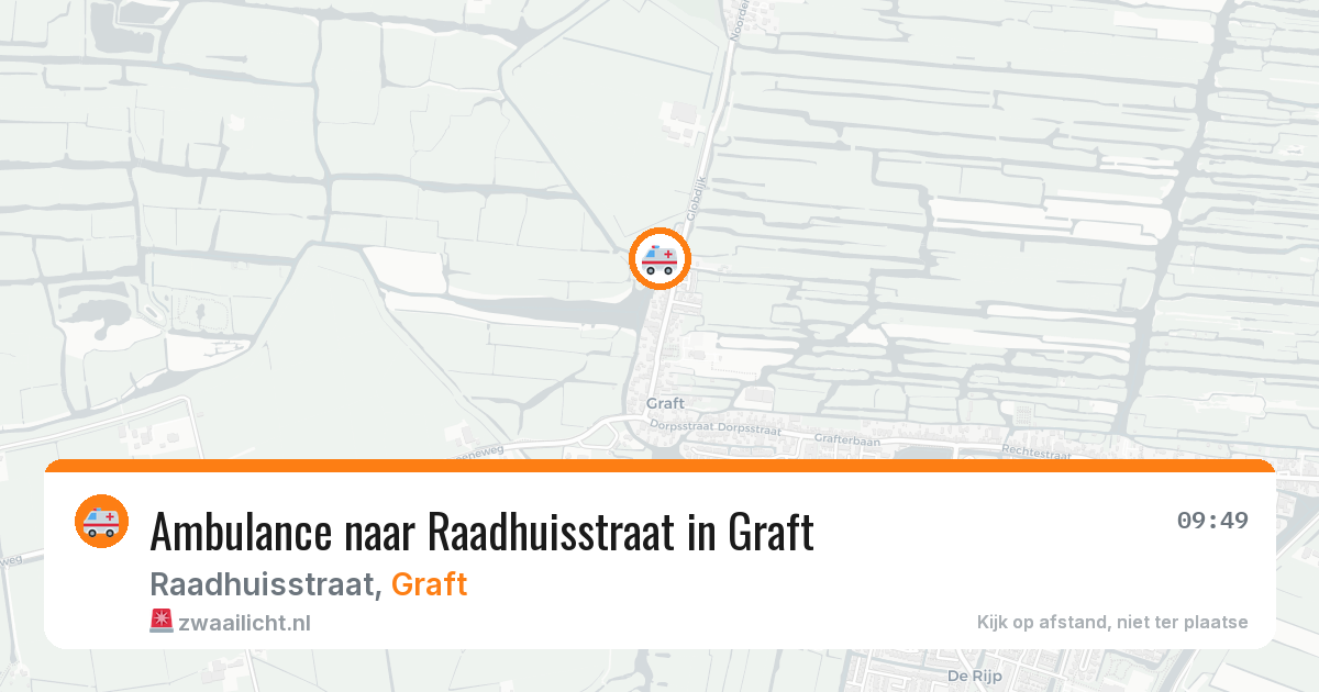 Ambulance naar Raadhuisstraat in Graft — 29 apr 2026