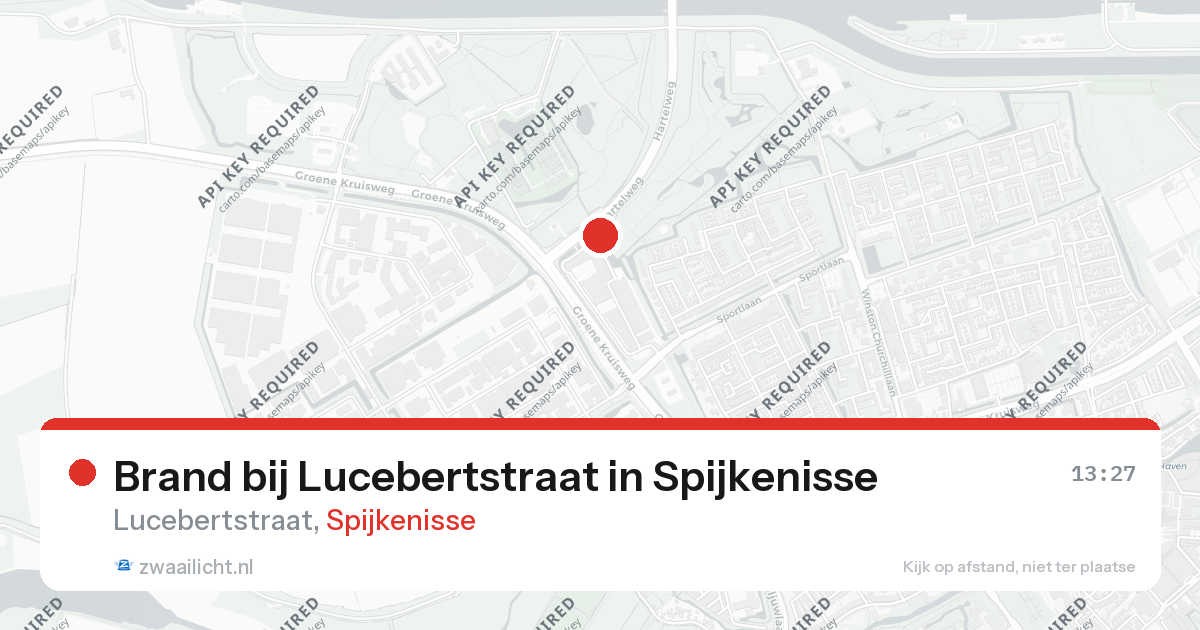 Brand bij Lucebertstraat in Spijkenisse — 26 aug 2026