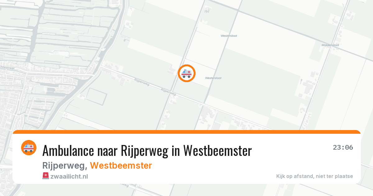 Ambulance naar Rijperweg in Westbeemster — 30 mei 2026