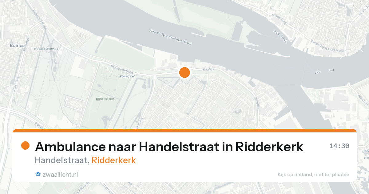 Ambulance naar Handelstraat in Ridderkerk — 6 jun 2026
