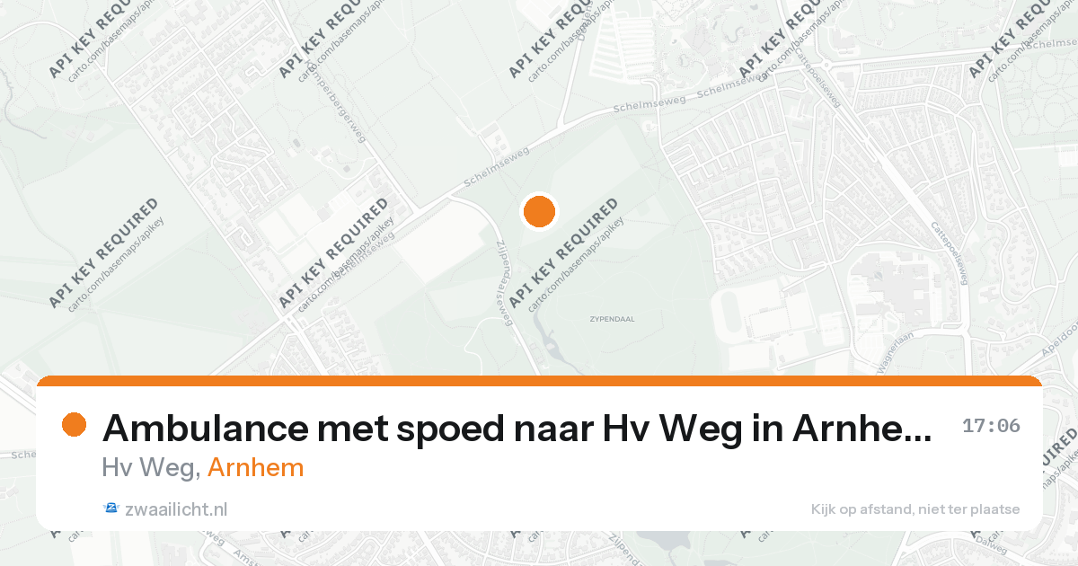 Ambulance met spoed naar Hv Weg in Arnhem — 26 aug 2026
