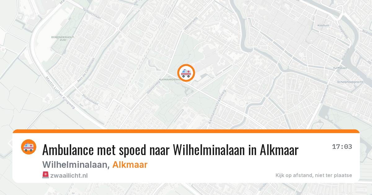Ambulance met spoed naar Wilhelminalaan in Alkmaar — 7 mei 2026