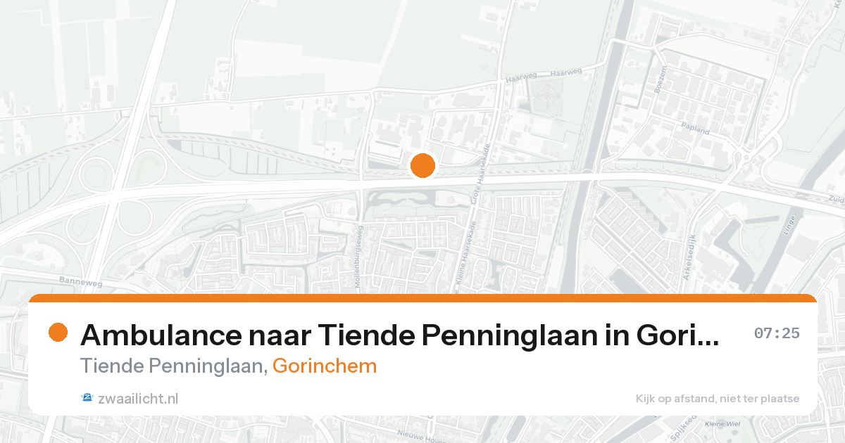 Ambulance naar Tiende Penninglaan in Gorinchem — 21 aug 2026