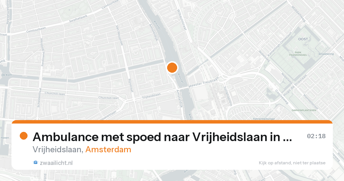 Ambulance met spoed naar Vrijheidslaan in Amsterdam — 31 jan 2026