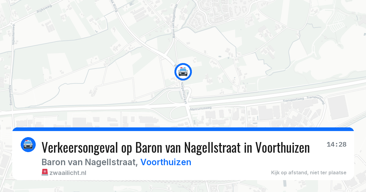 Verkeersongeval op Baron van Nagellstraat in Voorthuizen — 23 apr 2026