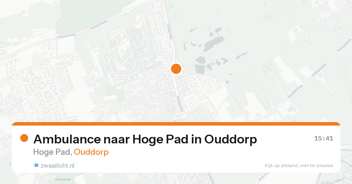 Ambulance naar Hoge Pad in Ouddorp — 7 jul 2026