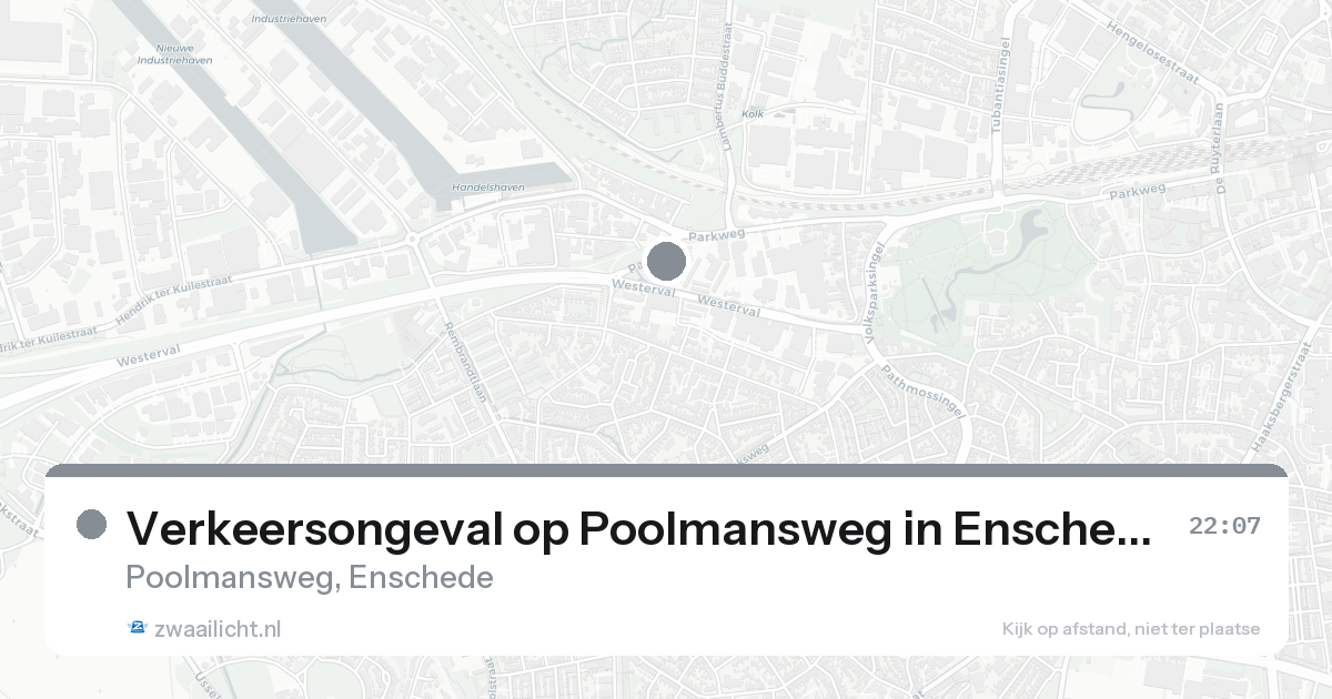 Verkeersongeval op Poolmansweg in Enschede — 23 aug 2026