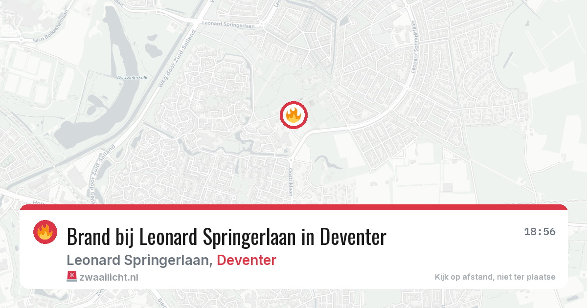 Brand bij Leonard Springerlaan in Deventer — 28 jun 2026