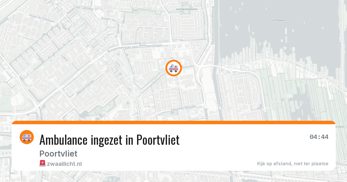 Ambulance ingezet in Poortvliet — 29 jan 2026