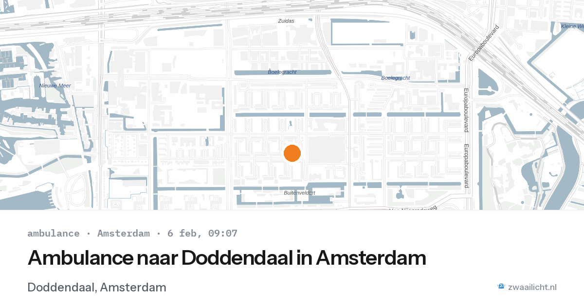 Ambulance naar Doddendaal in Amsterdam — 6 feb 2026