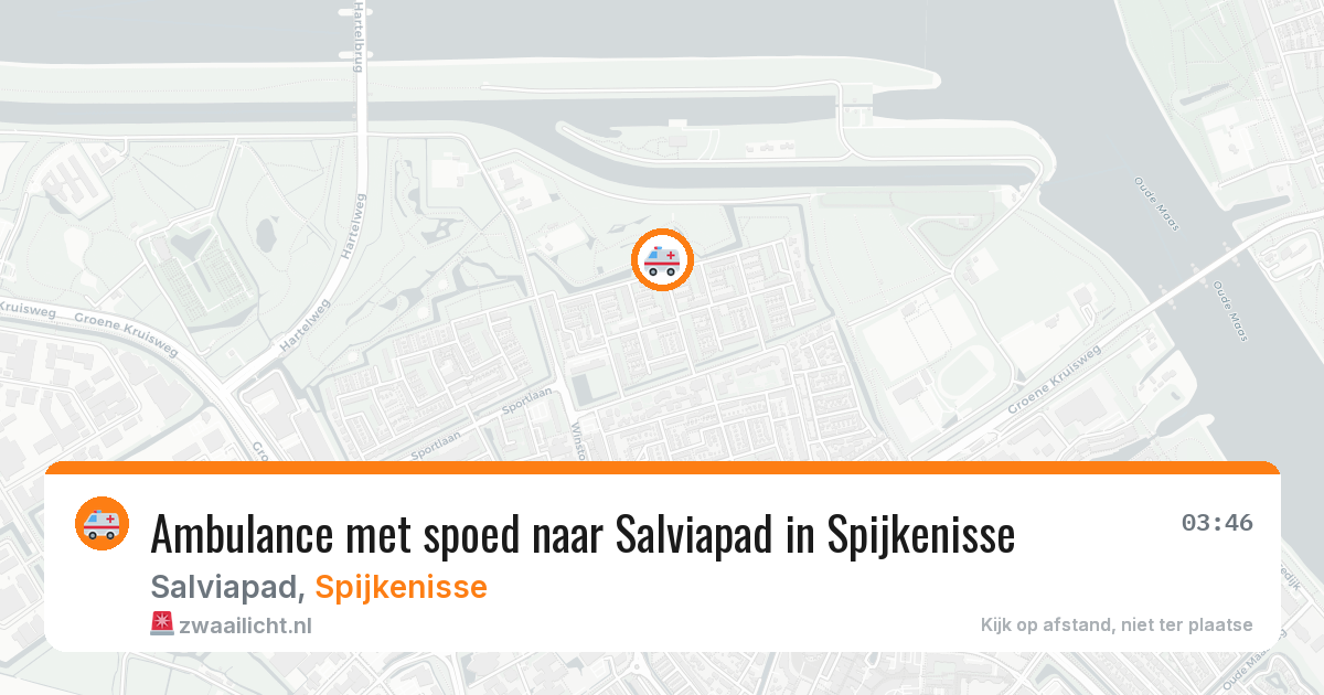 Ambulance met spoed naar Salviapad in Spijkenisse — 13 apr 2026