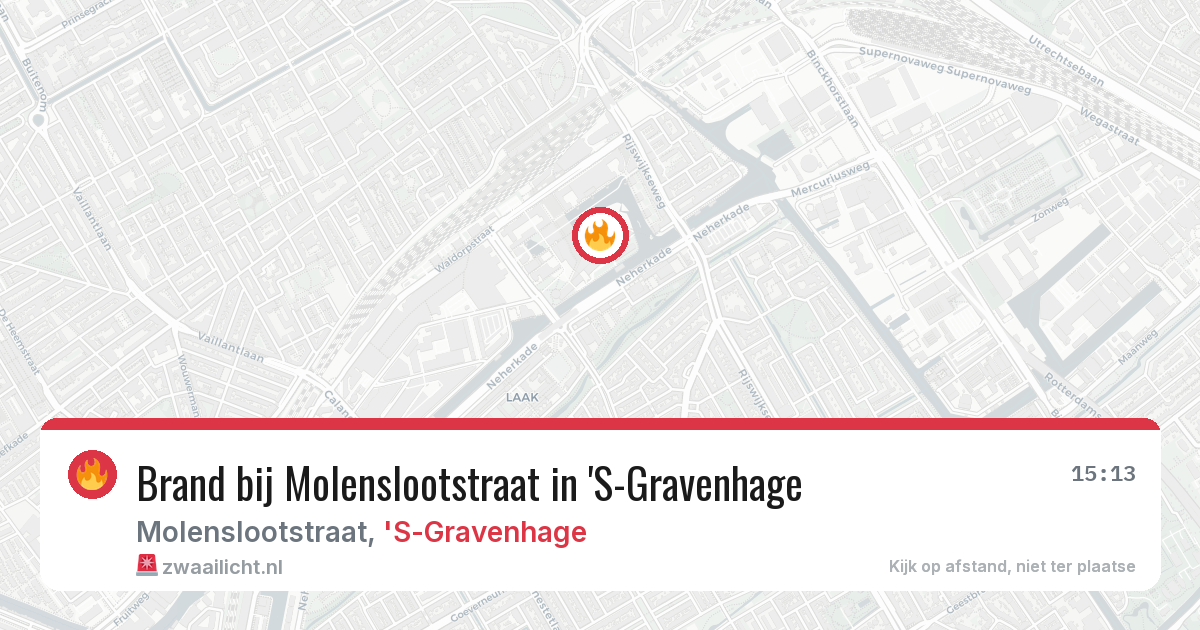 Brand bij Molenslootstraat in 'S-Gravenhage — 13 feb 2026
