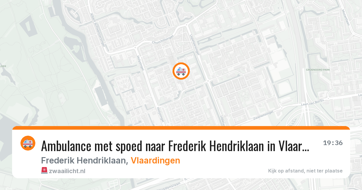 Ambulance met spoed naar Frederik Hendriklaan in Vlaardingen — 3 jun 2026