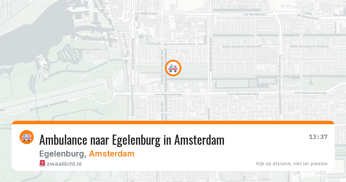 Ambulance naar Egelenburg in Amsterdam — 19 mei 2026