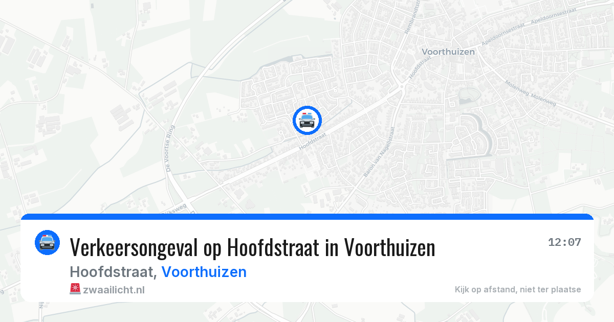 Verkeersongeval op Hoofdstraat in Voorthuizen — 1 aug 2026