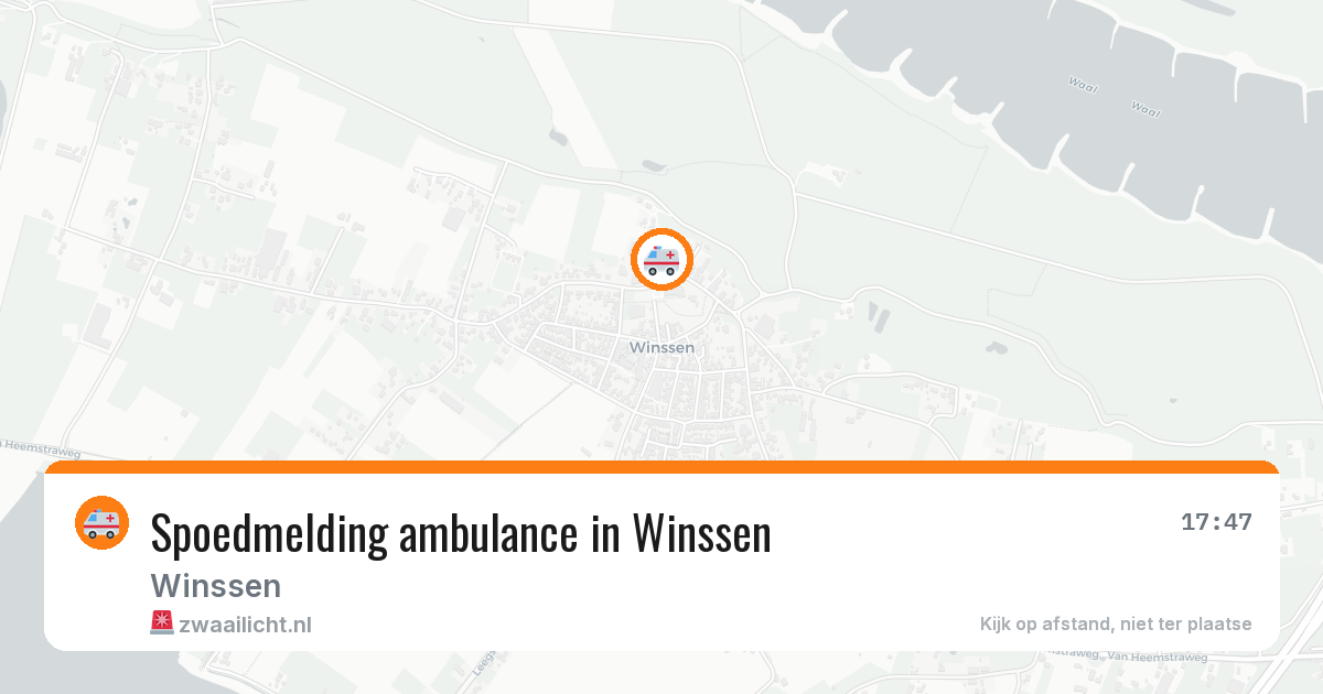 Spoedmelding ambulance in Winssen — 10 feb 2026