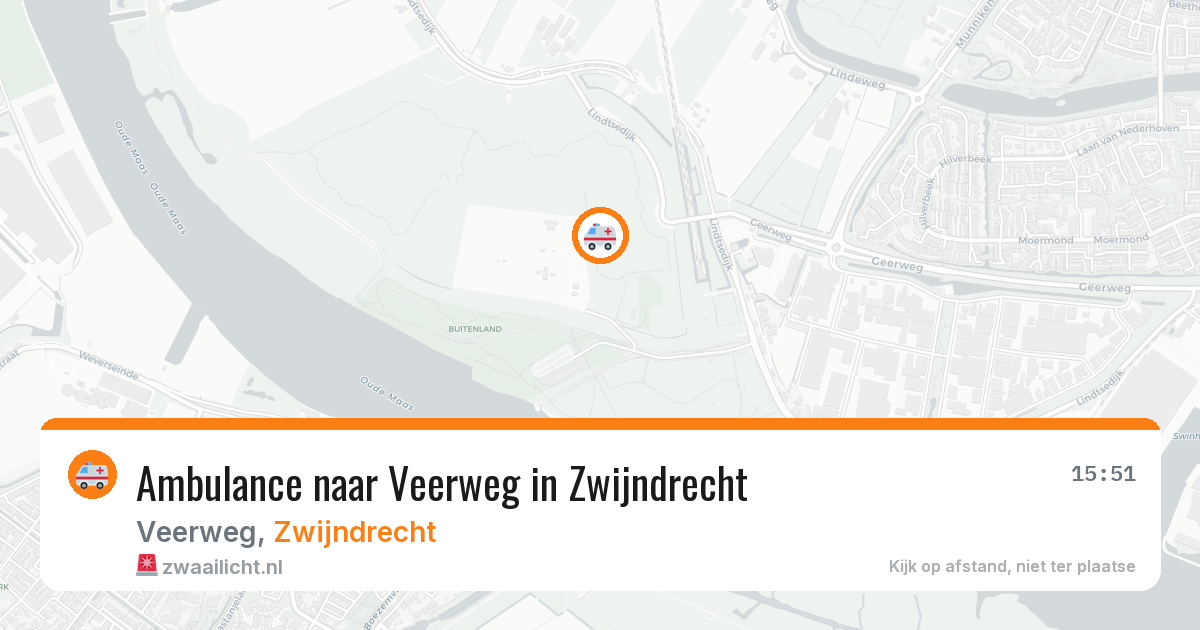 Ambulance naar Veerweg in Zwijndrecht — 28 mei 2026