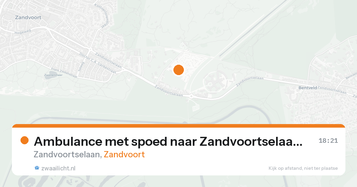 Ambulance met spoed naar Zandvoortselaan in Zandvoort — 22 aug 2026