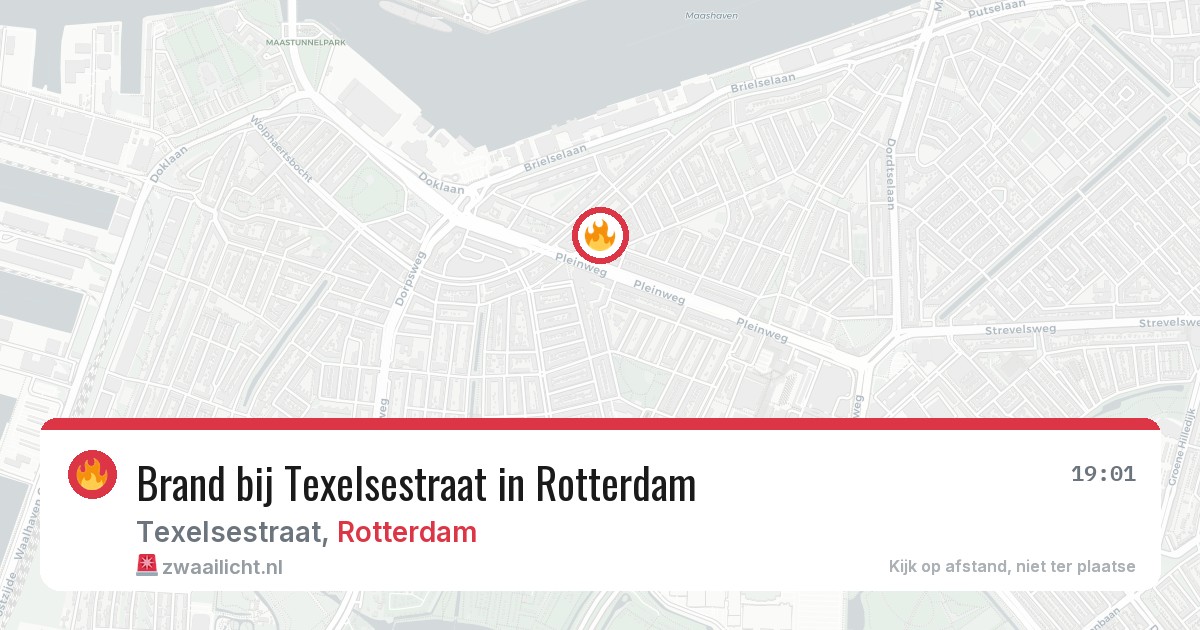 Brand bij Texelsestraat in Rotterdam — 12 aug 2026
