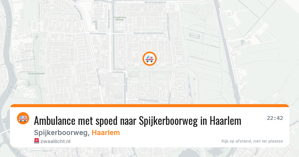 Ambulance met spoed naar Spijkerboorweg in Haarlem — 23 jan 2026