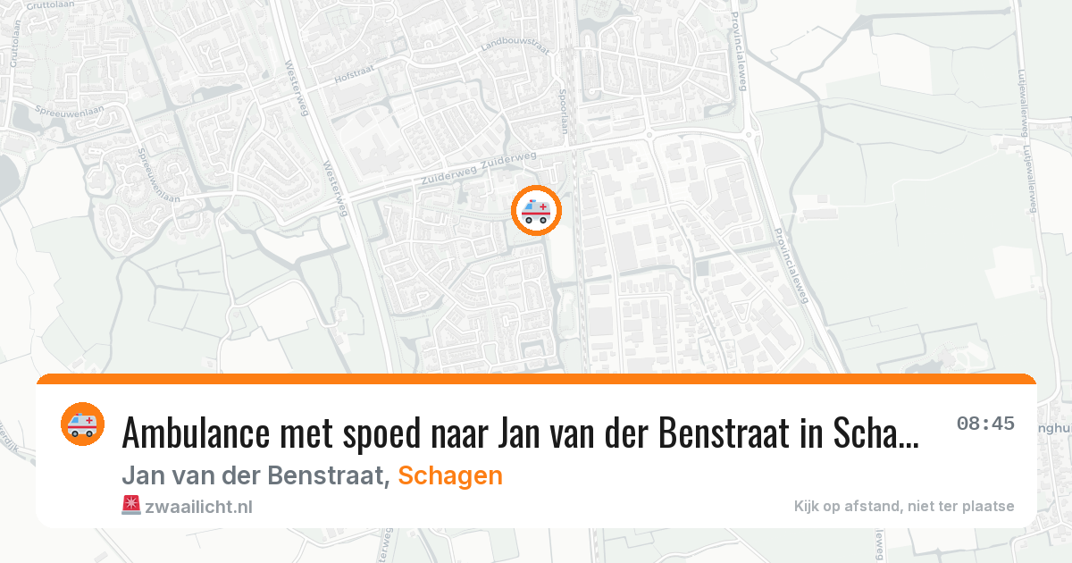 Ambulance met spoed naar Jan van der Benstraat in Schagen — 27 jan 2026