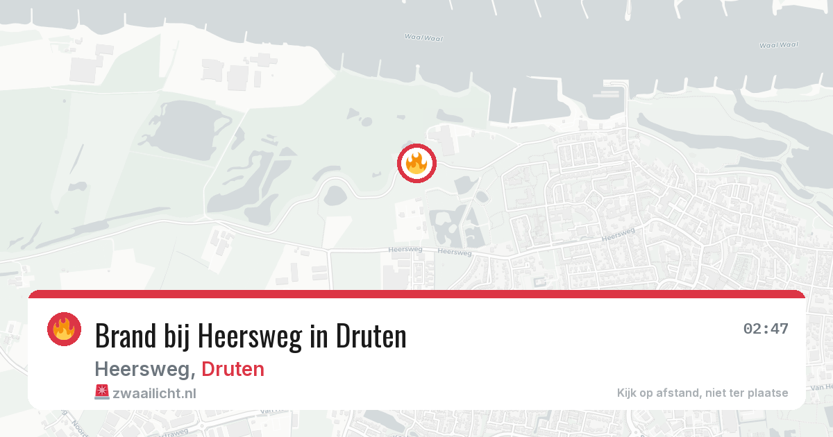Brand bij Heersweg in Druten — 5 jul 2026