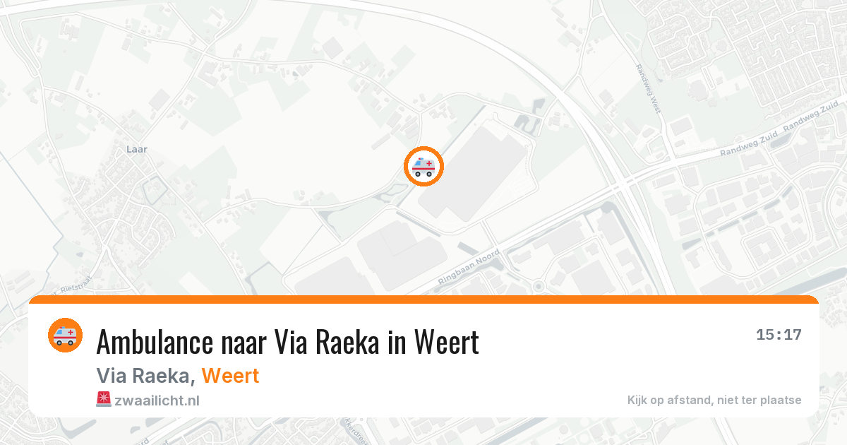 Ambulance naar Via Raeka in Weert — 6 aug 2026