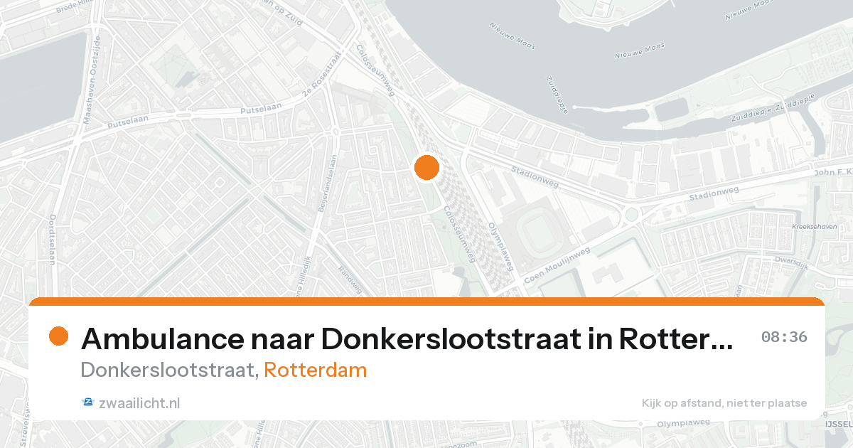 Ambulance naar Donkerslootstraat in Rotterdam — 6 jul 2026