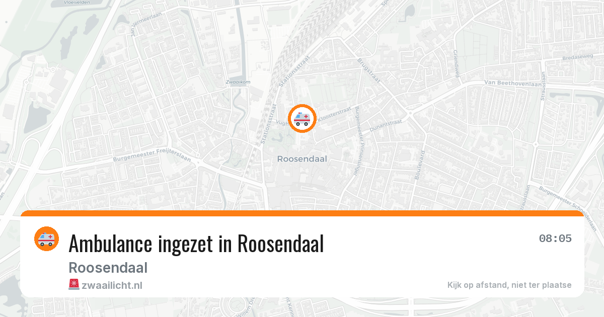 Ambulance ingezet in Roosendaal — 12 mei 2026