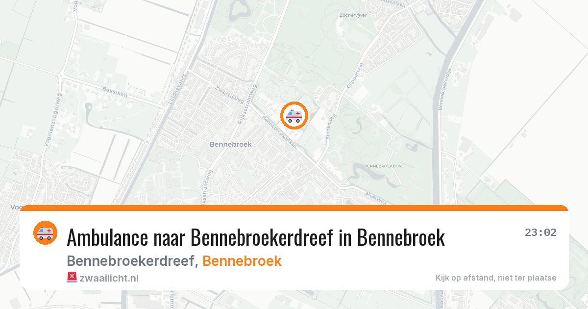 Ambulance naar Bennebroekerdreef in Bennebroek — 31 mei 2026