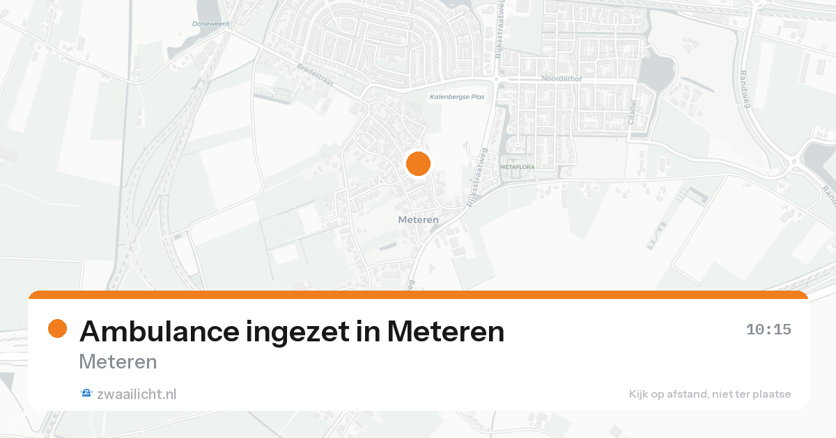 Ambulance ingezet in Meteren — 31 jan 2026