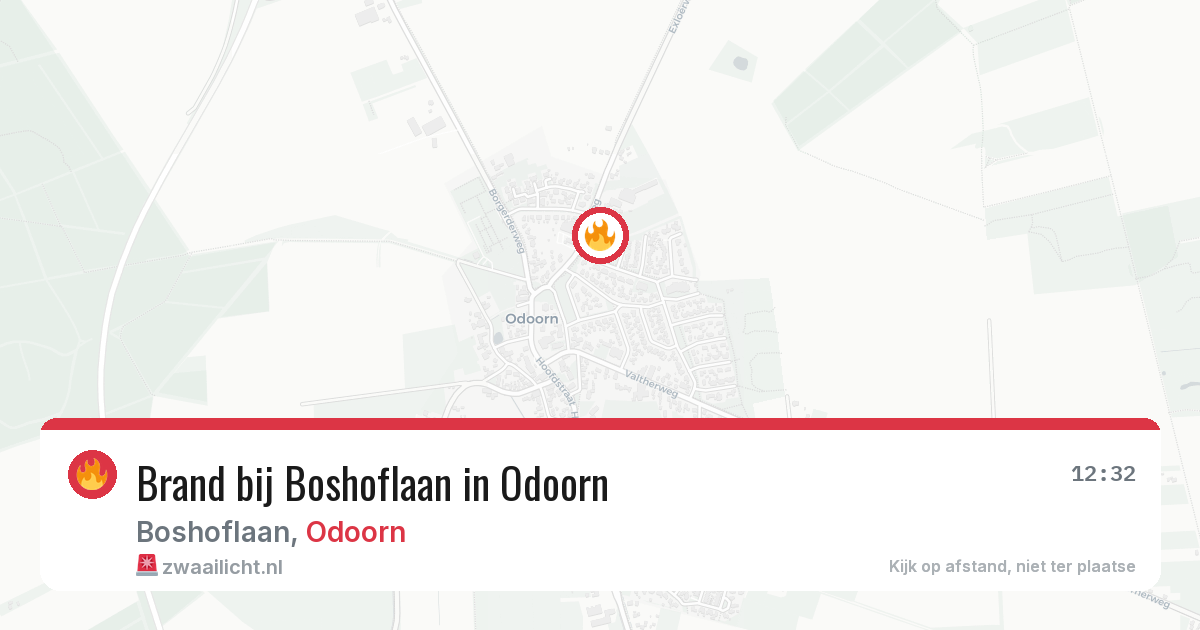 Brand bij Boshoflaan in Odoorn — 20 jun 2026