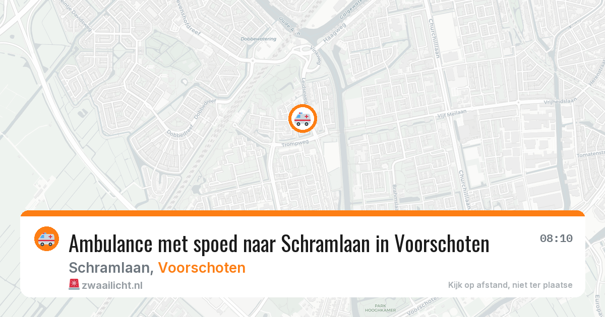 Ambulance met spoed naar Schramlaan in Voorschoten — 21 jan 2026
