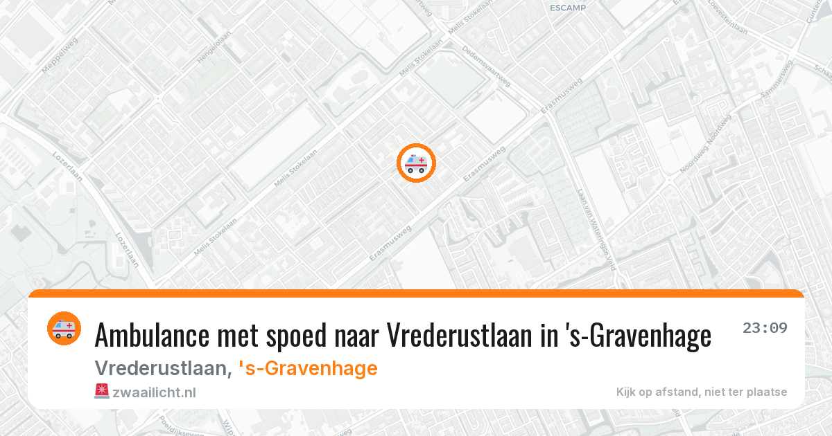 Ambulance met spoed naar Vrederustlaan in 's-Gravenhage — 26 mei 2026