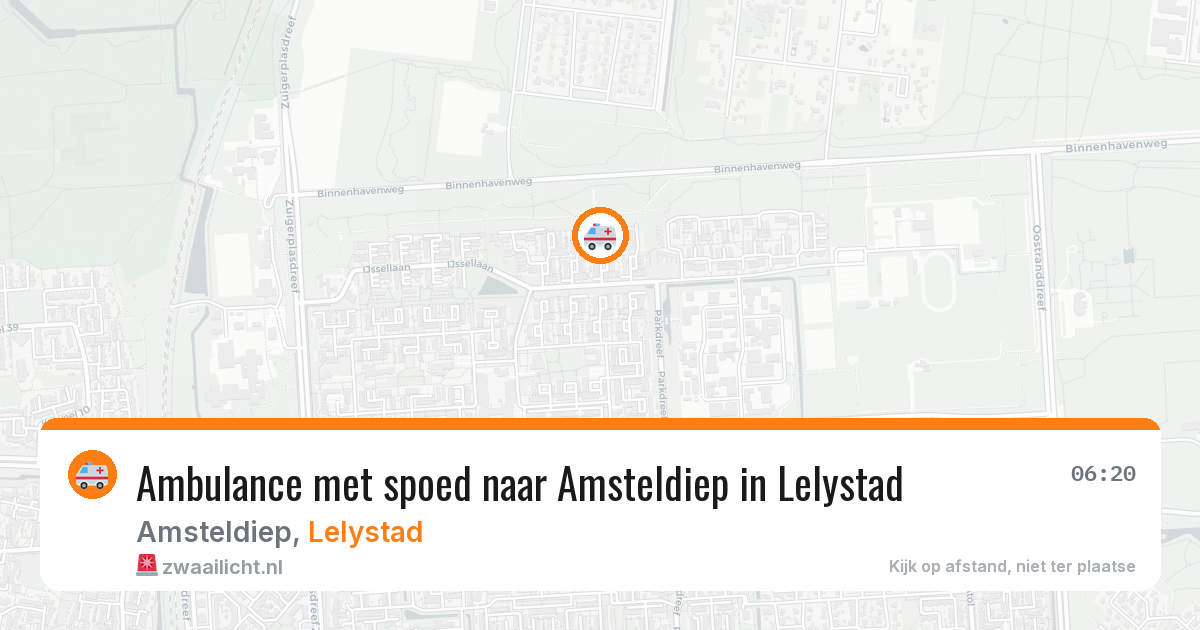 Ambulance met spoed naar Amsteldiep in Lelystad — 5 mei 2026