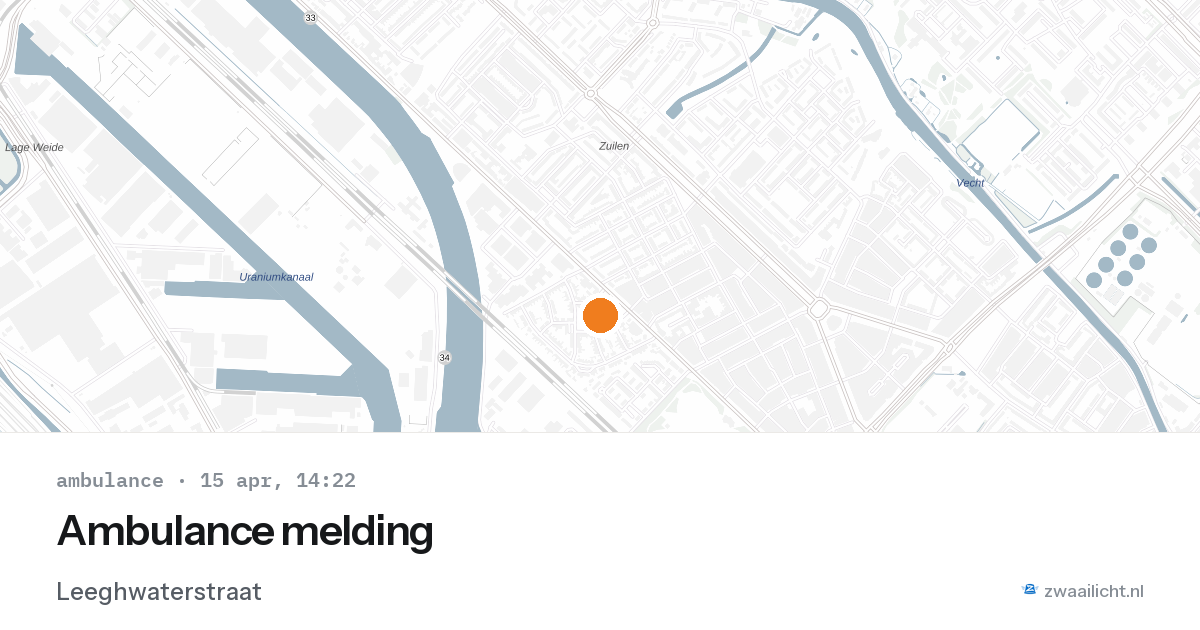 Ambulance melding — 15 apr 2026