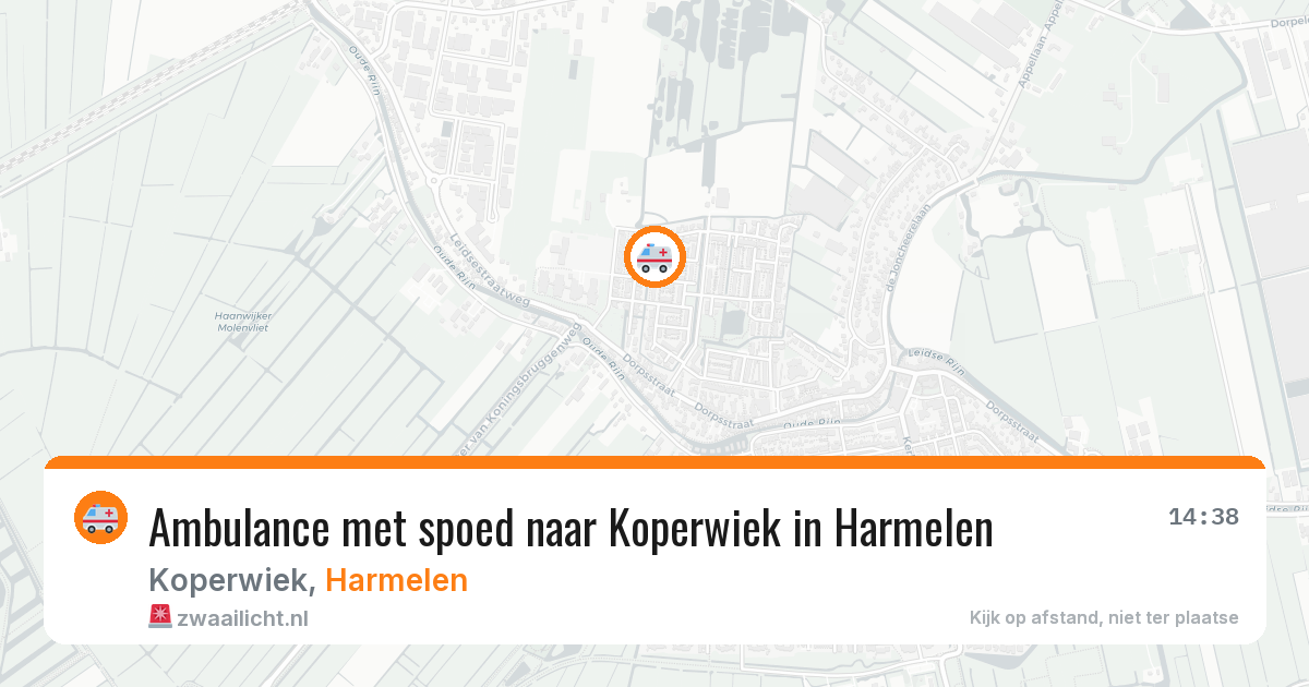 Ambulance met spoed naar Koperwiek in Harmelen — 7 jul 2026