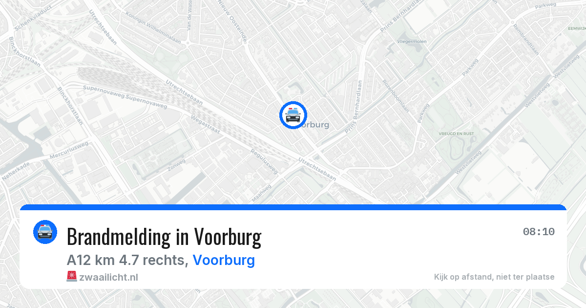Brandmelding in Voorburg — 11 aug 2026