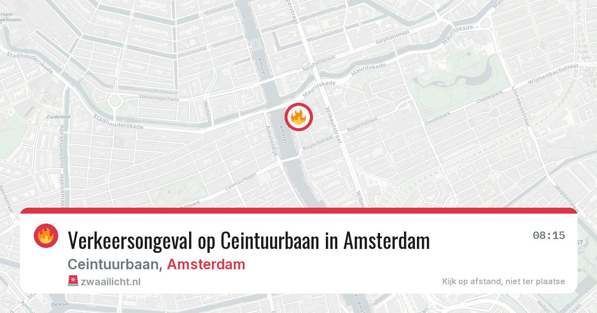 Verkeersongeval op Ceintuurbaan in Amsterdam — 3 mrt 2026