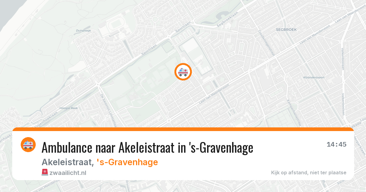 Ambulance naar Akeleistraat in 's-Gravenhage — 13 mei 2026