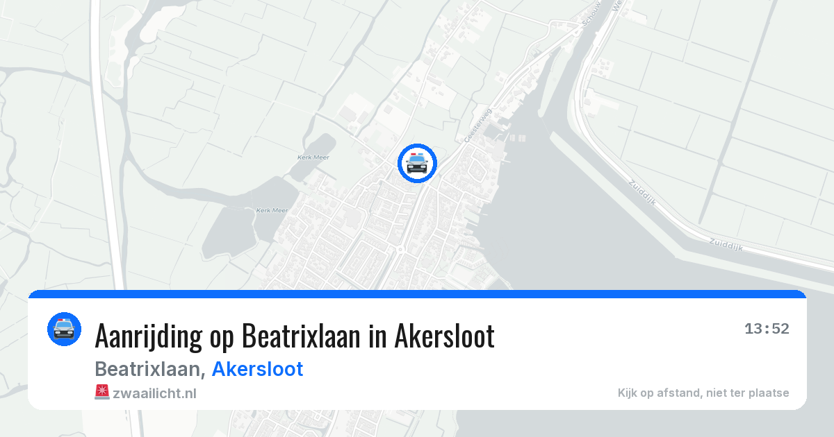 Aanrijding op Beatrixlaan in Akersloot — 5 jun 2026