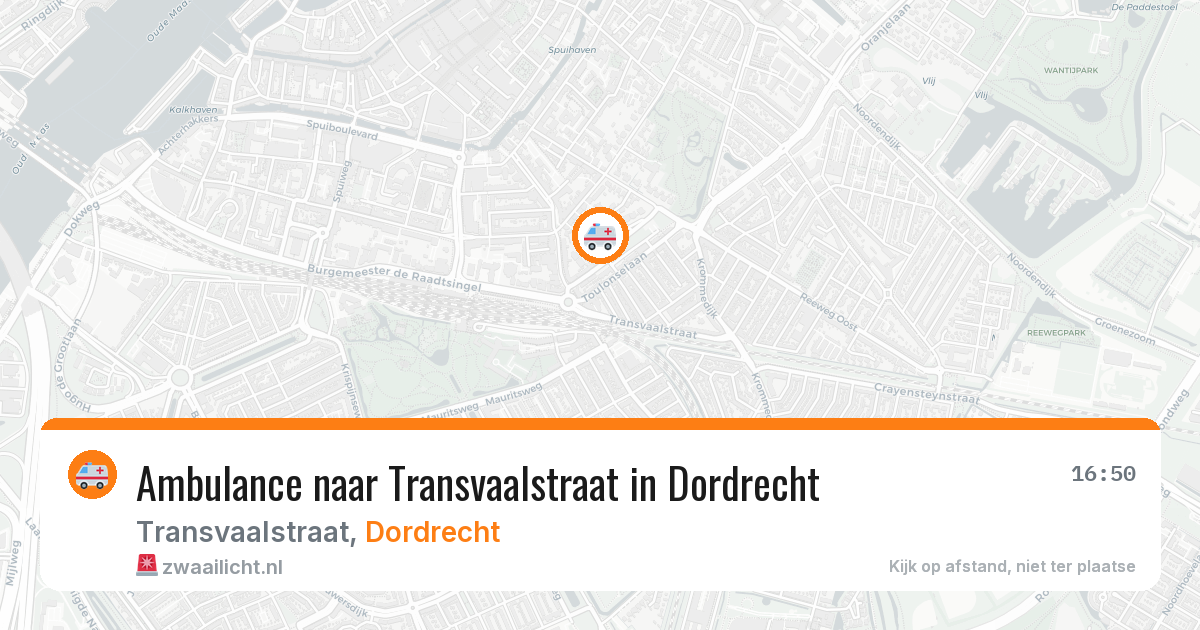 Ambulance naar Transvaalstraat in Dordrecht — 29 mei 2026