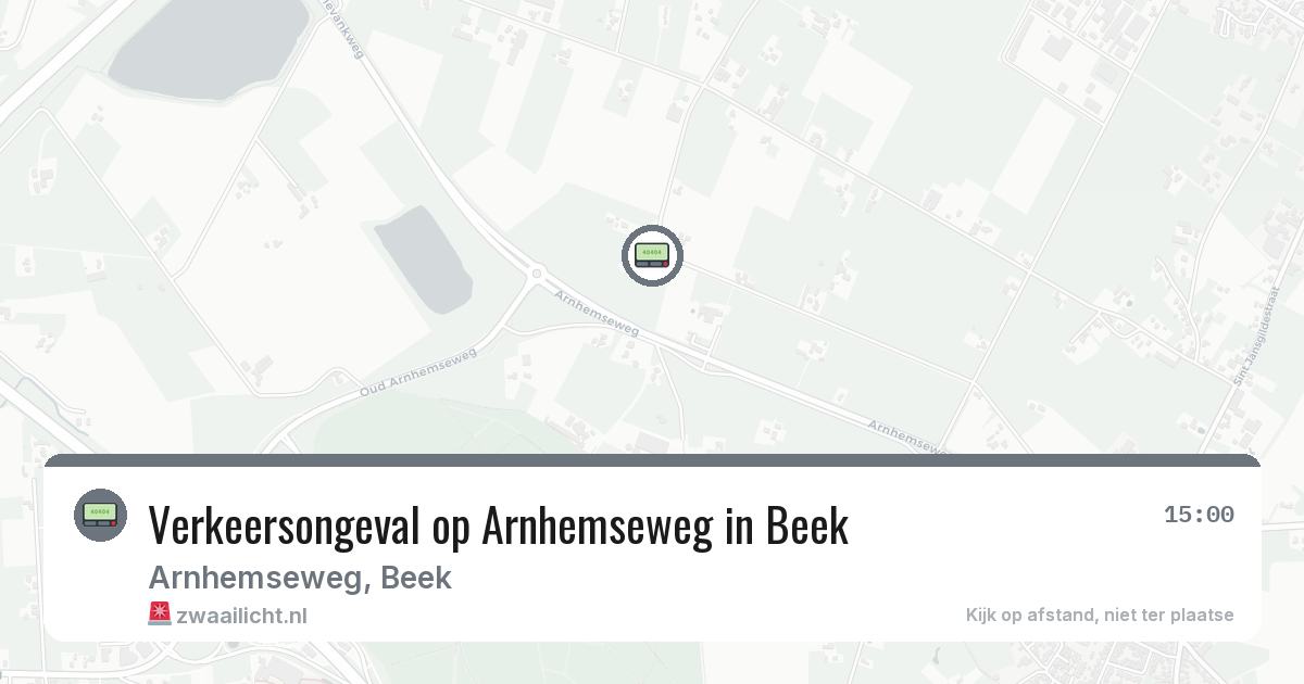 Verkeersongeval op Arnhemseweg in Beek — 22 jun 2026