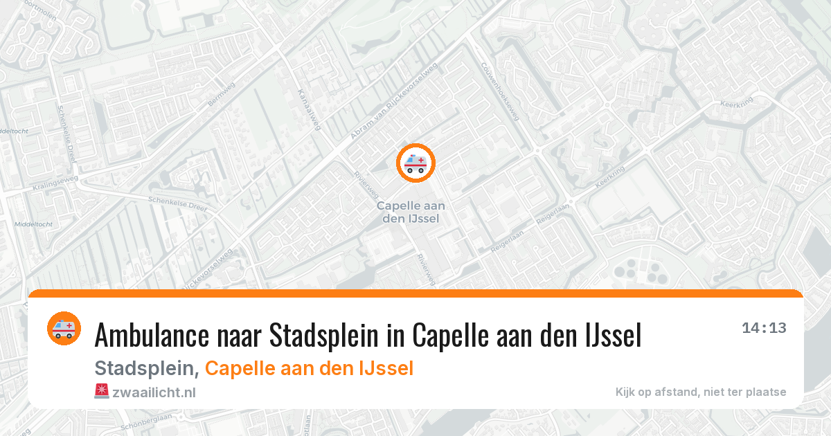 Ambulance naar Stadsplein in Capelle aan den IJssel — 10 jul 2026